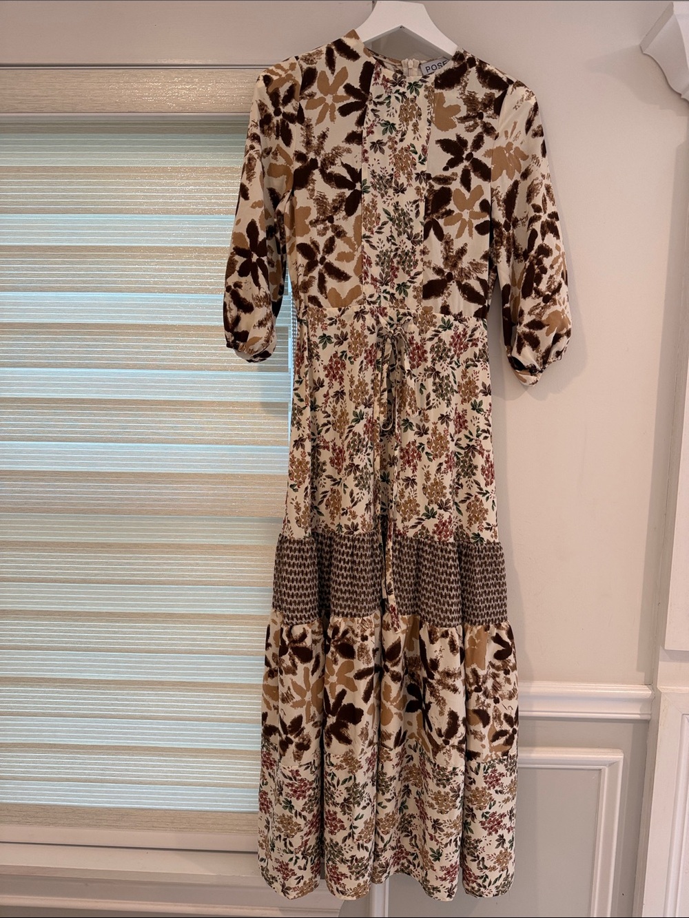 Print Tiered Maxi Dress